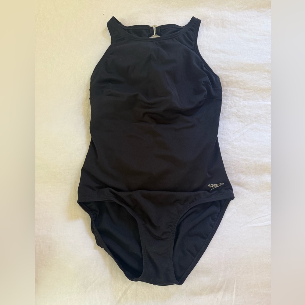 Speedo Women's Classic Black One Piece Swimsuit